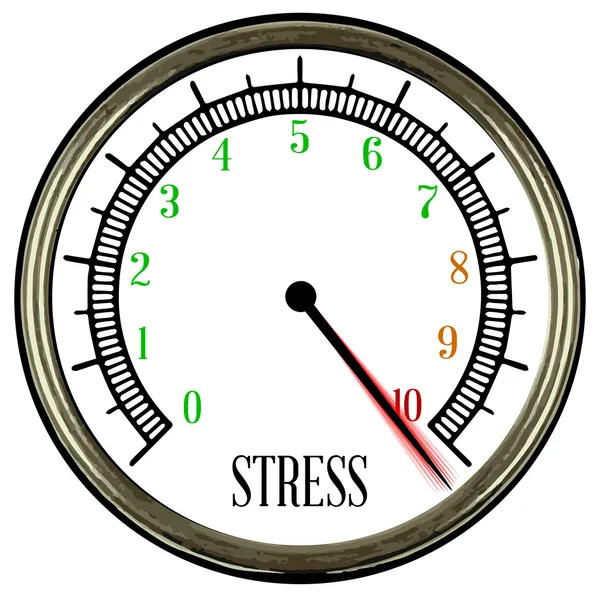 Stress Meter — Stock Vector