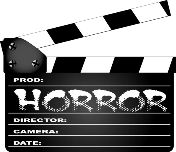 Horror Filmklapper — Stockvector