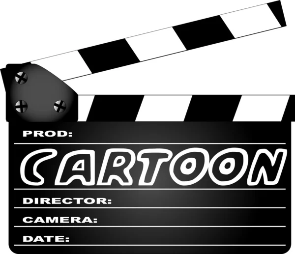 Cartoon Clapperboard — Stock Vector