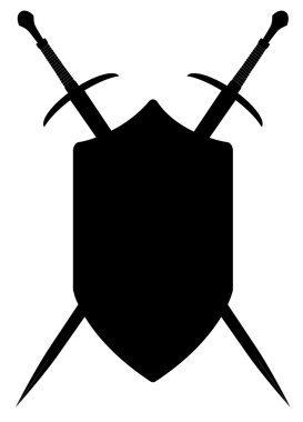 çapraz kılıç siluet