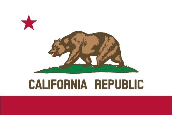 Kalifornia állam zászlaja — Stock Vector