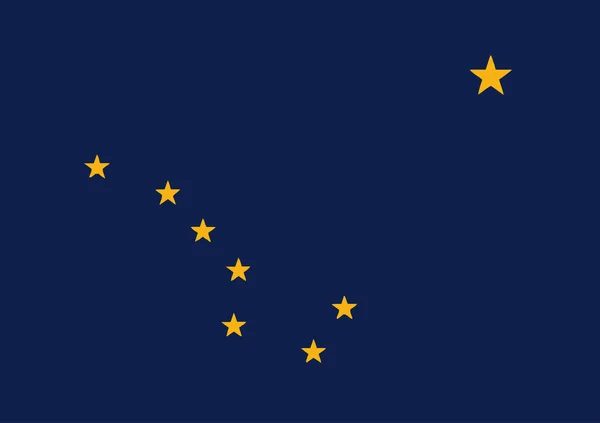 De vlag van de staat Alaska — Stockvector