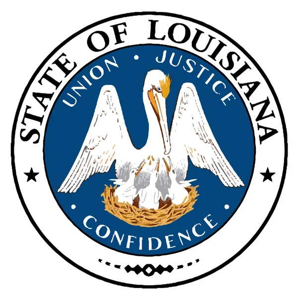 Selo do estado da Louisiana — Vetor de Stock