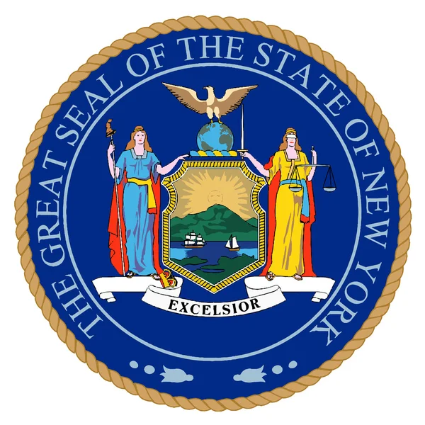 New york state sigill — Stock vektor