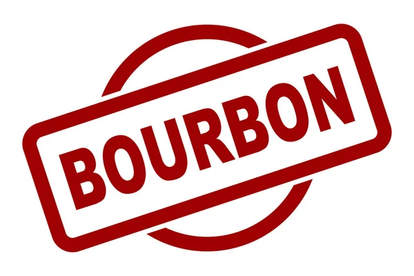 Tampon Caoutchouc Boisson Alcool Bourbon Sur Fond Blanc — Image vectorielle