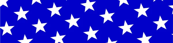 Несколько Белых Звезд Синей Полосе Качестве Фона Баннера — стоковый вектор