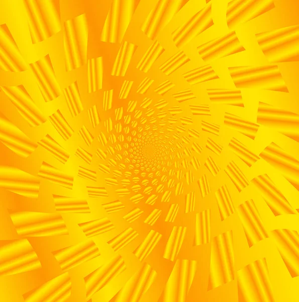 Una Espiral Vortecc Oro Brillante Como Fondo Giratorio — Vector de stock