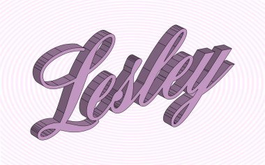 Lesley adında küçük bir kızın pembe ve beyaz bir geçmişi var.