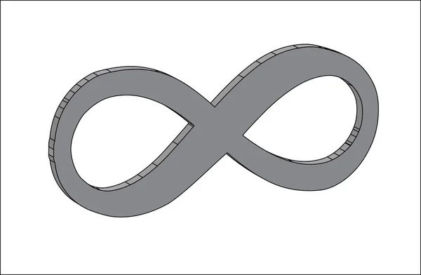 Matematiksymbolet Uendelighed – Stock-vektor