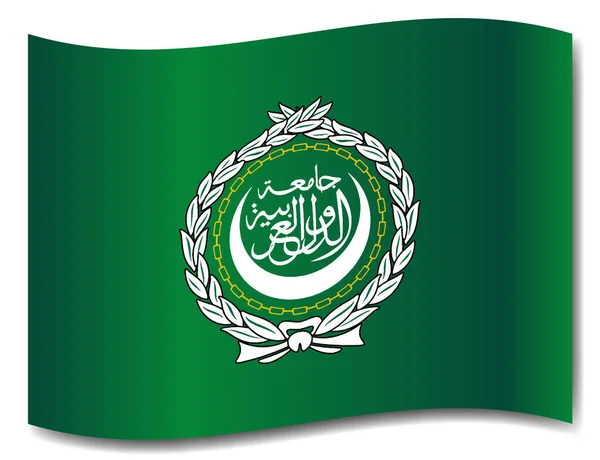 Bandera Liga Árabe Ondeando — Archivo Imágenes Vectoriales