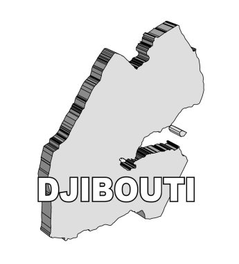 Cibuti Arap Birliği ülke Haritası anahat