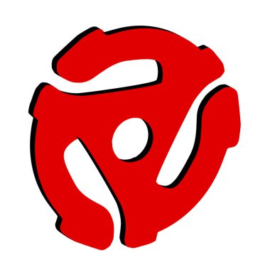 Kırmızı bir 45 devir rekor örümceği.