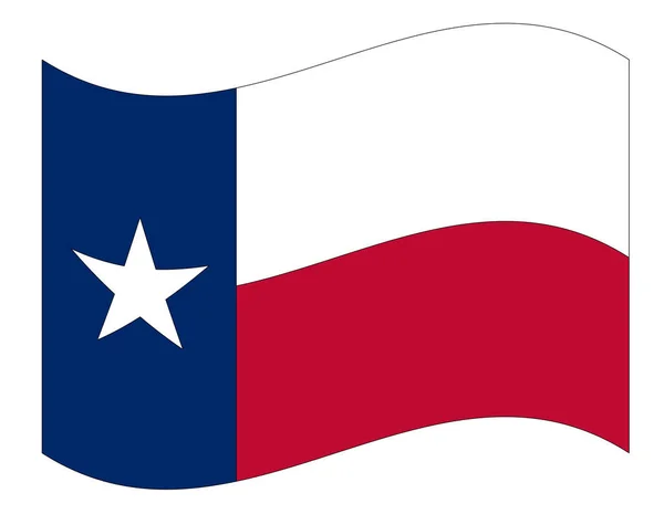 Flag Usa State Texas — Stock Vector