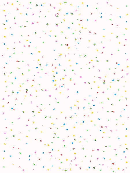 Multi Coloured Wedding Confetti Style Background — Stock Vector
