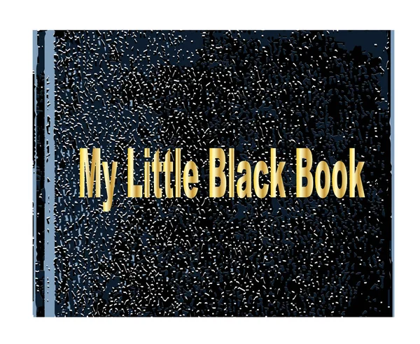 Una Pequeña Portada Libro Negro Con Texto — Vector de stock