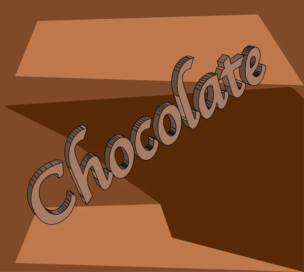 Cores Chocolate Típicas Definidas Abaixo Chocolte Texy Render — Vetor de Stock