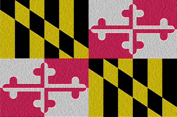 Σημαία Της Πολιτείας Marylands Των Ηπα — Φωτογραφία Αρχείου