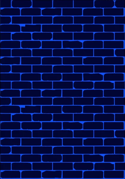 Wiktoriański Stary Niebieski Mur Ceglany Inżynierii Wykazujący Oznaki Zużycia — Zdjęcie stockowe