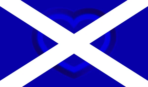 Bandera Oficial Escocia Parte Del Reino Unido Gran Bretaña Con —  Fotos de Stock