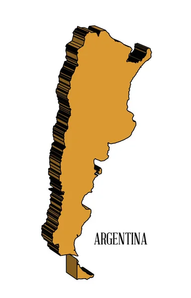 План Южной Америки Аргентине — стоковый вектор