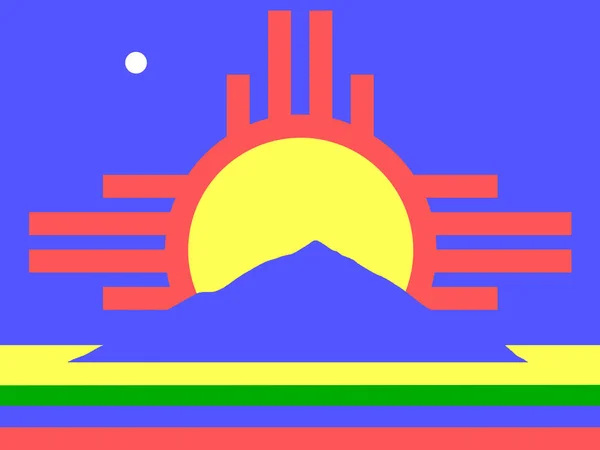 Flag City Roswell New Mexico Usa — Archivo Imágenes Vectoriales