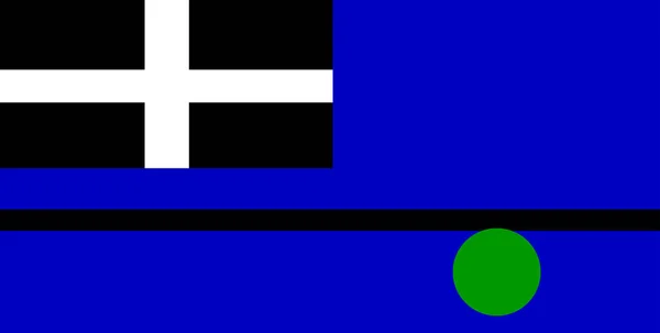 Flaggan Staden Tanger Island Virginia Usa — Stock vektor