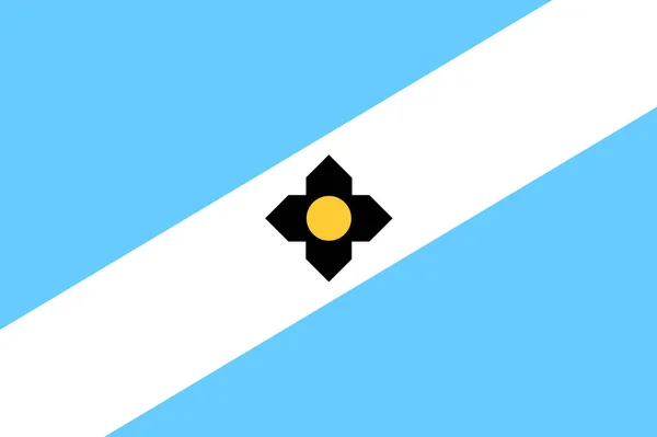 Bandeira Cidade Madison Wisconsin — Vetor de Stock