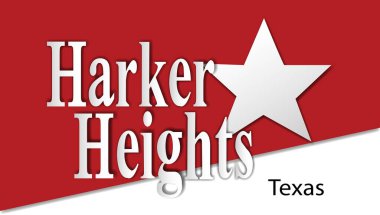 The flag of the city of Harker Heights Texas USA