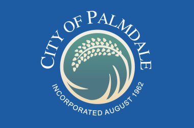 Palmdale California şehrinin bayrağı.