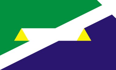 Fishers şehrinin bayrağı Indiana USA