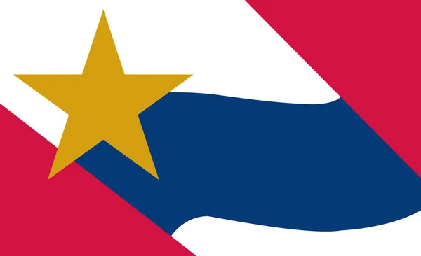 Flaggan Staden Lafayette Indiana Usa — Stock vektor