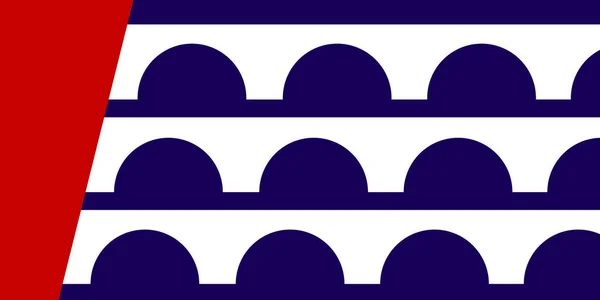 Flaggan Staden Des Moines Iowa Usa — Stock vektor