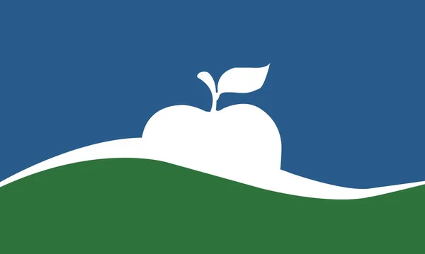 マンハッタンの旗 カンザス州Jp — ストックベクタ