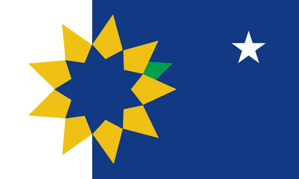 Flaggan Staden Topeka Kansas Usa — Stock vektor
