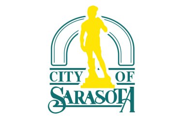Sarasota şehrinin bayrağı.