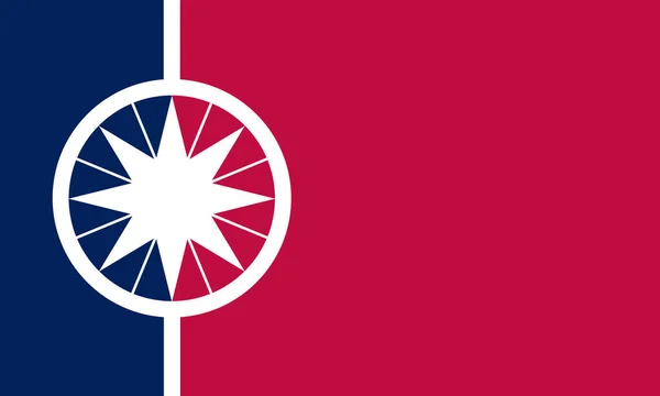 Флаг Города Норман Сити Оклахома Сша — стоковый вектор
