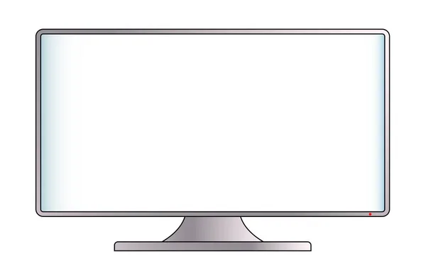 Ein Fernseher Oder Computerbildschirm Mit Großem Kopierraum — Stockvektor
