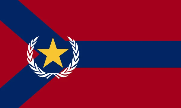 Vlag Van Stad West Lafayette Indiana Usa — Stockvector