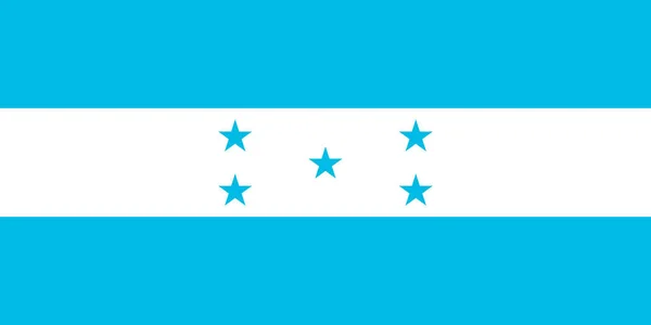 Флаг Гондураса Белом Светло Голубом Цветах Звездами — стоковый вектор