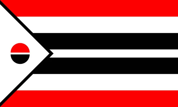 Flag American Arapaho Nation Red Black White — Archivo Imágenes Vectoriales