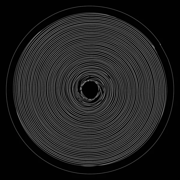 Una Espiral Blanco Negro Como Fondo Abstracto — Archivo Imágenes Vectoriales