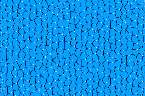 Banner Fondo Patrón Mosaico Azul Tonos Azul — Vector de stock