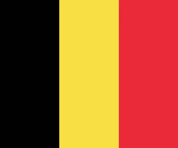 Vlag Van België Nationale Kleuren Van Zwart Geel Rood — Stockvector