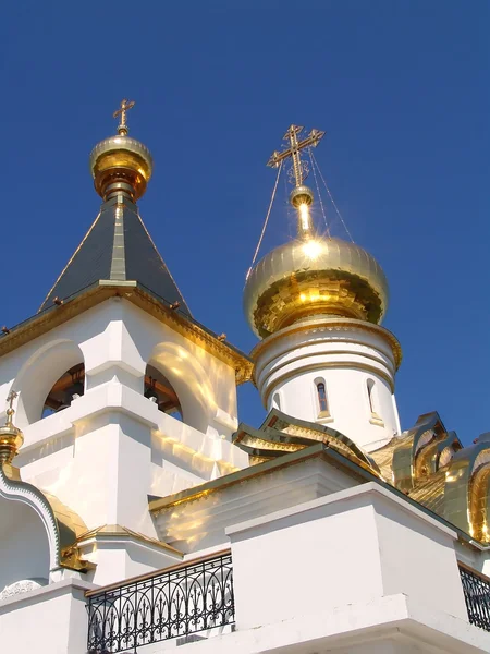 Russia. Winter Temple of the Seraph Sarovskogo — Stock Photo, Image