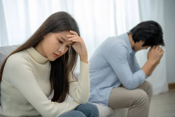 Divorce. Women are disappointed,bored, stressed, upset and irritated after quarreling. Couples are having family problems resulting in divorce. Love problem