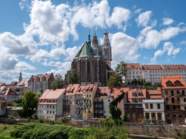 Utsikt Över Den Gamla Staden Goerlitz Sachsen — Stockfoto