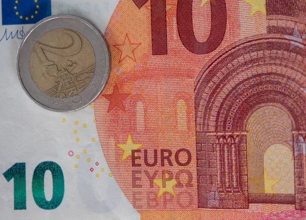 Symbolically Euros Minimum Wage Germany — Stock Photo, Image