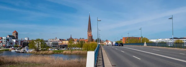 Utsikt Över Hansastaden Rostock — Stockfoto