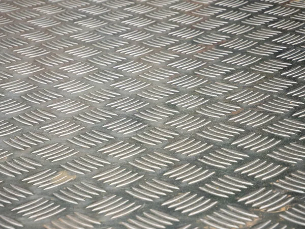 Prata Checker Placa Fundo Textura — Fotografia de Stock