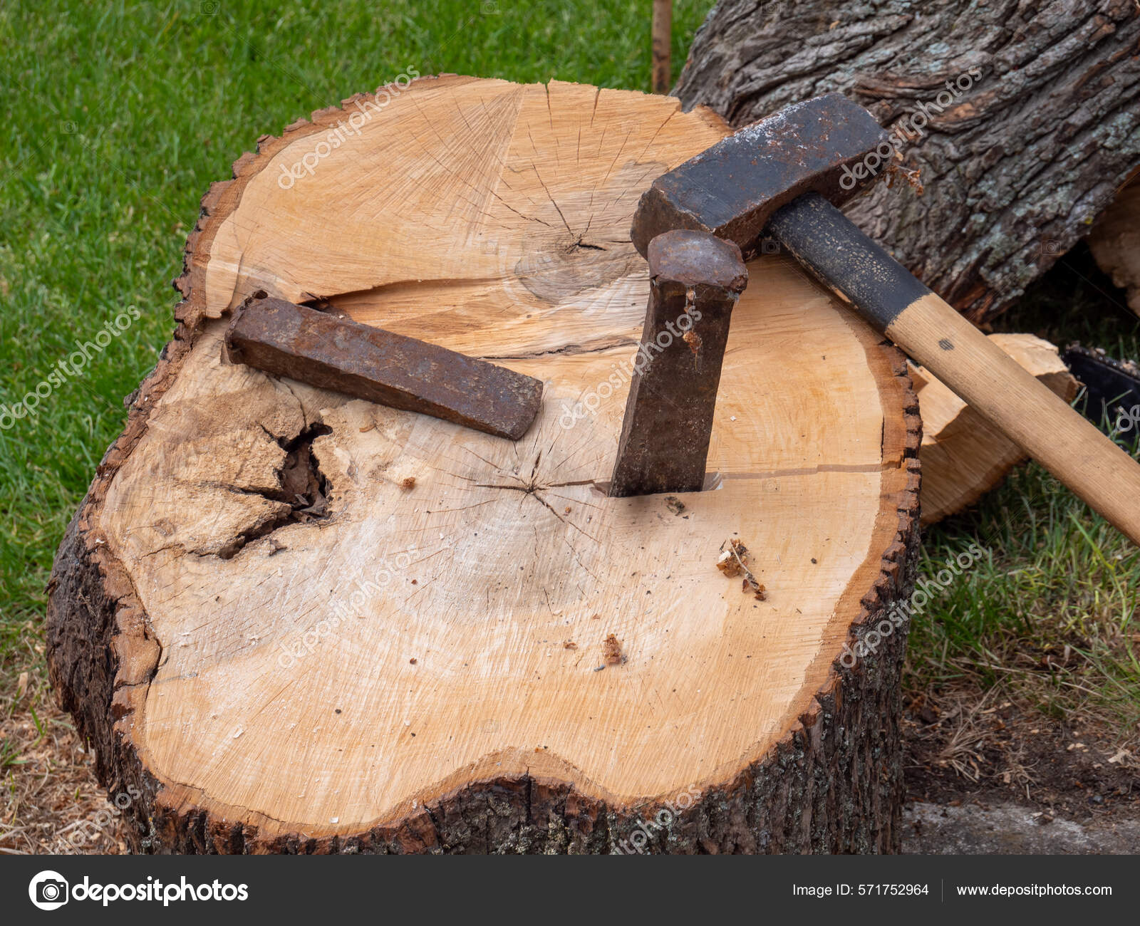 Wood splitting sale hammer